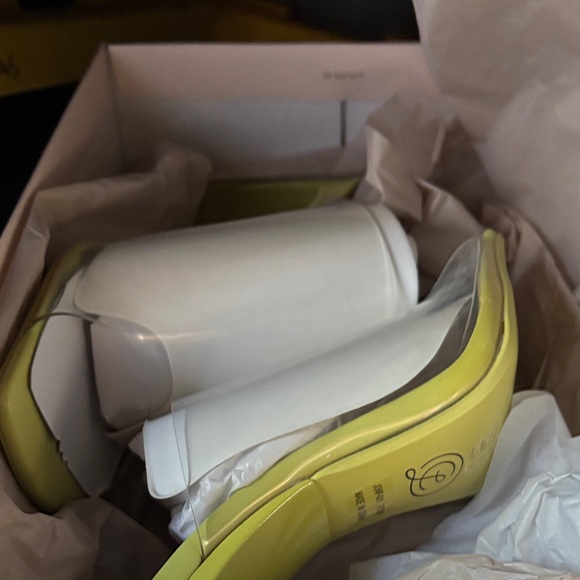 Chinese Laundry Lime Green Clear Strap Heels - Picture 8 of 8